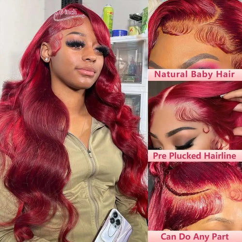 Burgundy Wave HD Lace Wig
