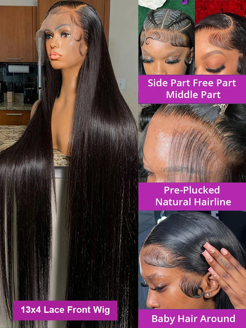 Brazilian Straight HD Lace Front Wig
