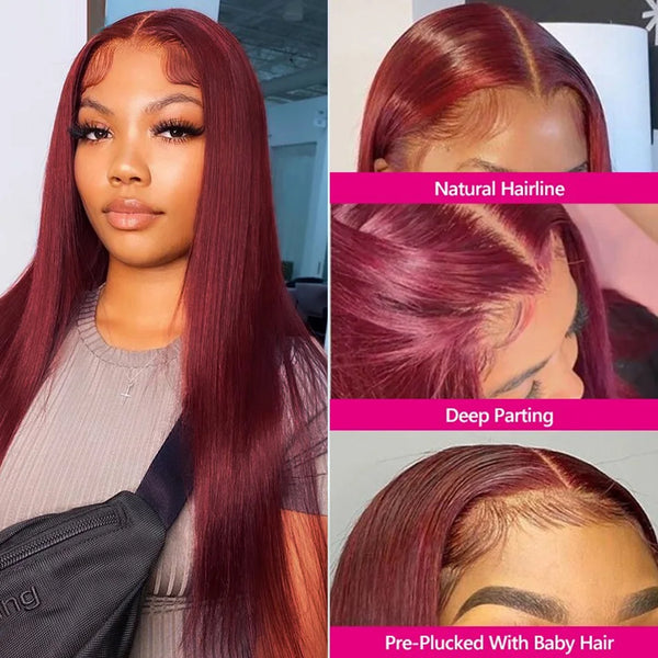 Crimson Edge HD Lace Front Wig